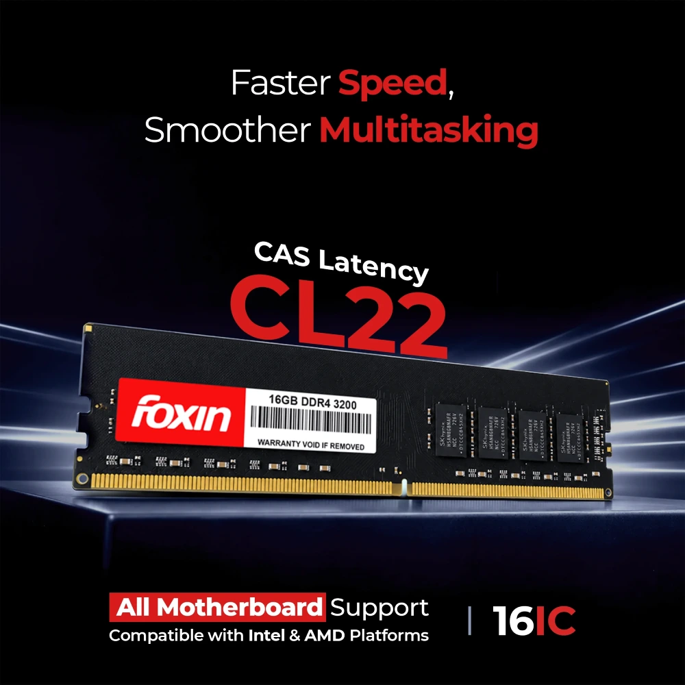 Foxin Desktop Ram 16GB DDR4 3200Mhz view 3